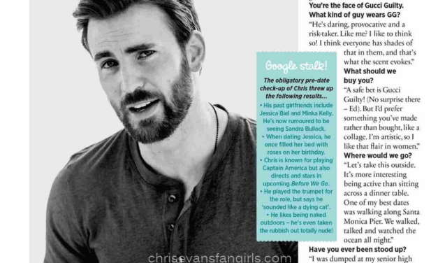 [Full Interview] Date Night with Chris Evans – Cosmopolitan UK